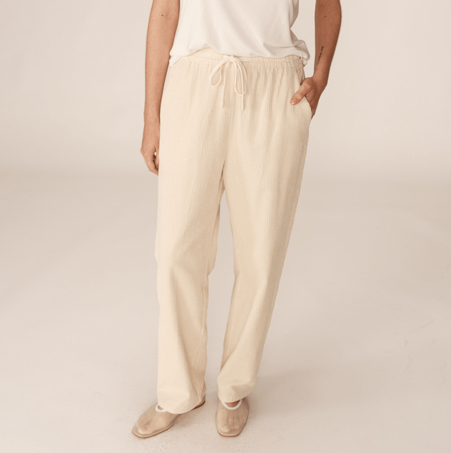 Corduroy Trousers Ecru