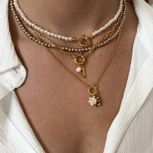 DYO Taupe Round Pearls 