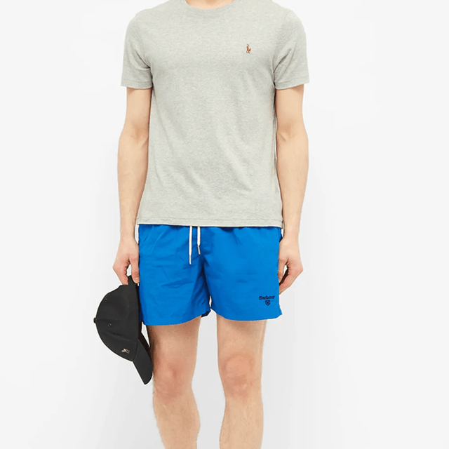 Barbour Essential Logo 5 Swim Short Bright Blue