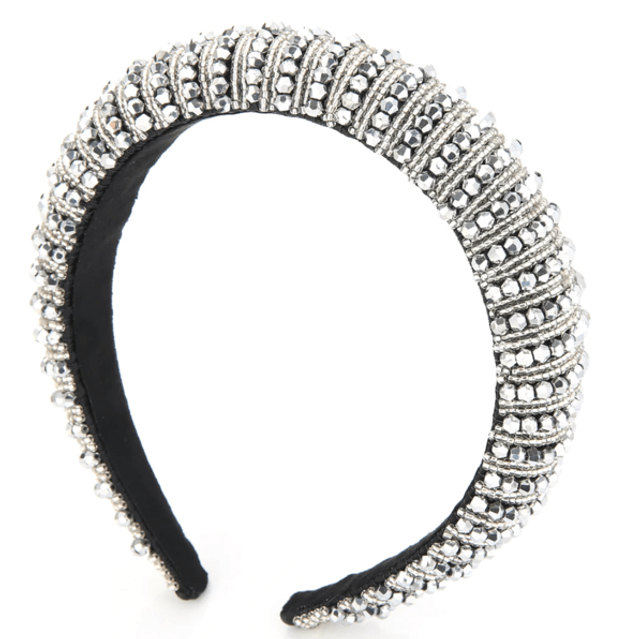 Haarband Shiny Silver