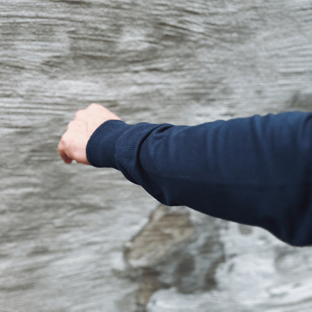 BO LONG SLEEVE HENLEY Total Eclipse