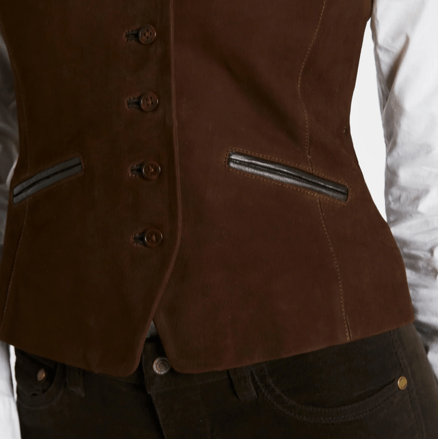 Dubarry Greville Leren Gilet voor Dames - Walnut