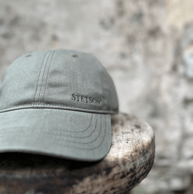 Stetson Baseball Cap Brushed Twill Olive 