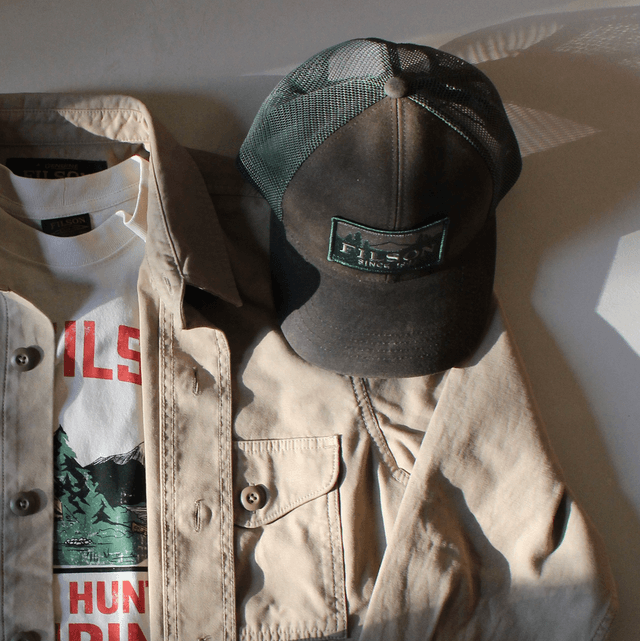 Filson Logger Mesh Cap Otter Green