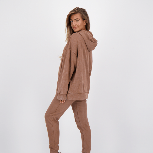 Reinders Cardigan Vintage Wash Cacao