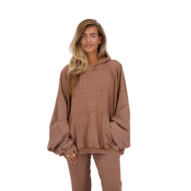 Reinders Hoodie Vintage Wash Cacao