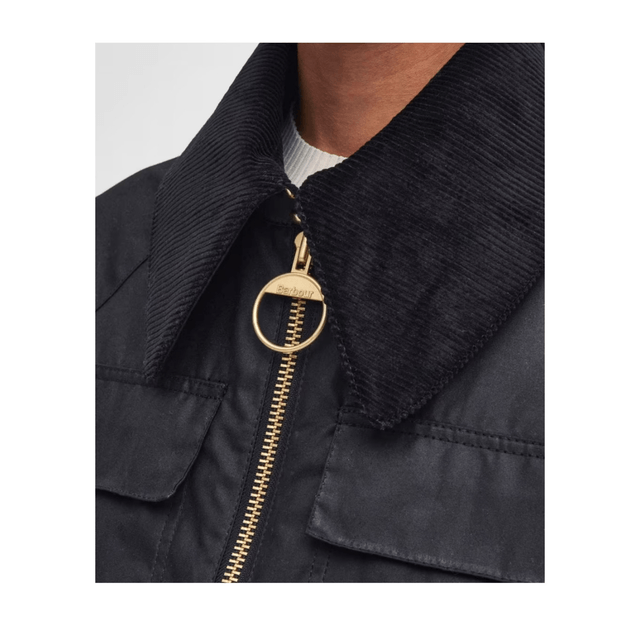 Woman’s Barbour Beauly Waxed Jacket Black/Classic