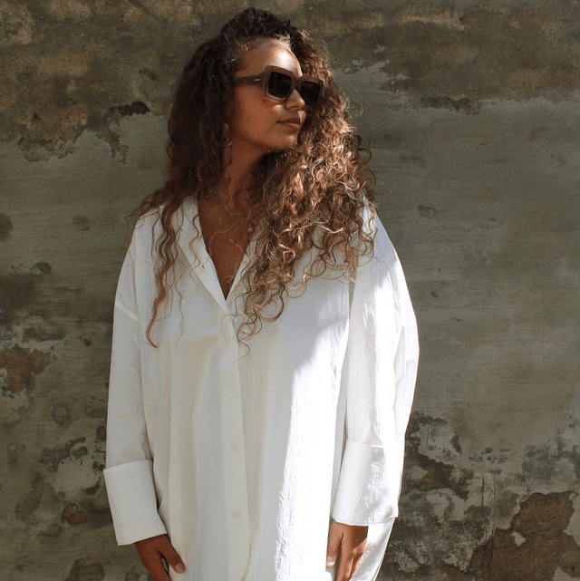 Rhodeea Wide Blouse White