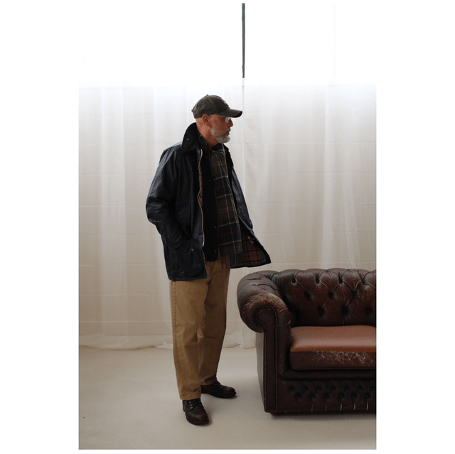 Barbour Bedale® Waxed Jacket Navy