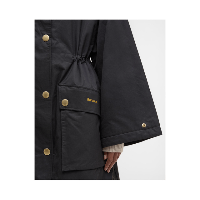 Barbour Dena Showerproof Jacket Black Classic Tartan