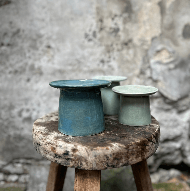 Kandelaar blauw 
