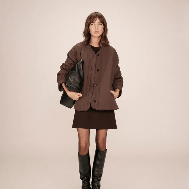 Shania Puffer Jacket Chocolate 