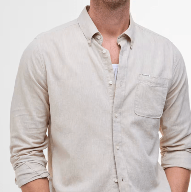 Barbour Nelson Tailored Men’s Shirt Stone 