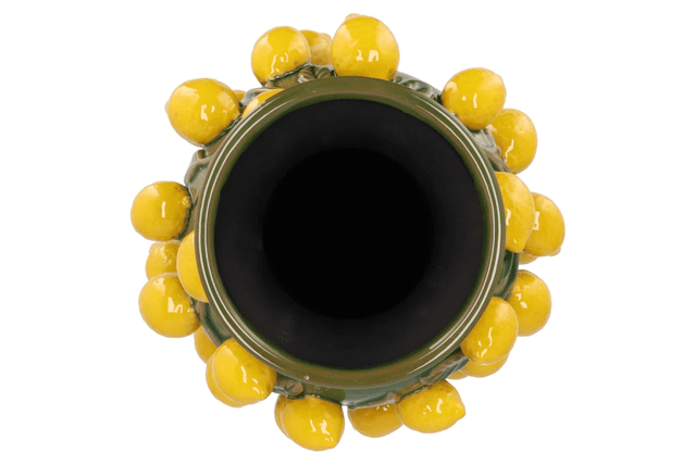 Fruit lemon green vase 
