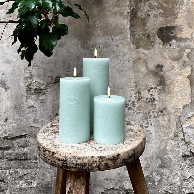 Stompkaars Rustiek Dusty Green 7,8 X 20 cm