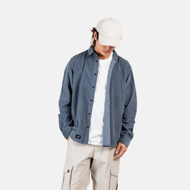 Reell Strike Shirt Grey Blue