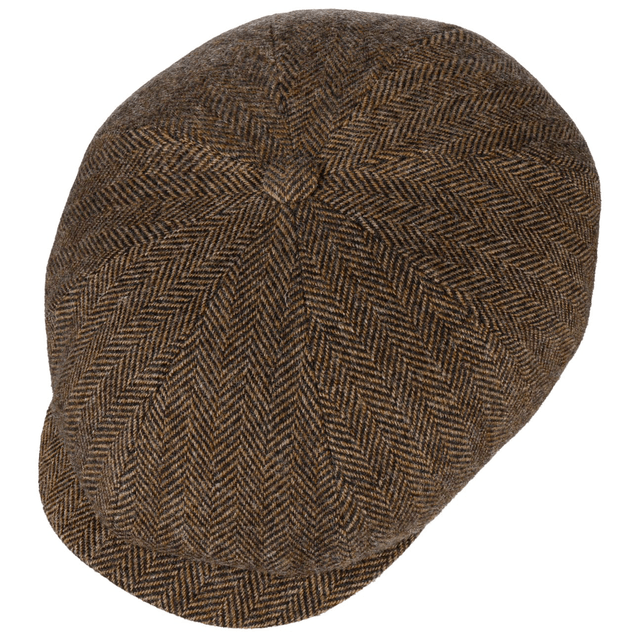 Stetson Hatteras Classic Wool Herringbone Brown