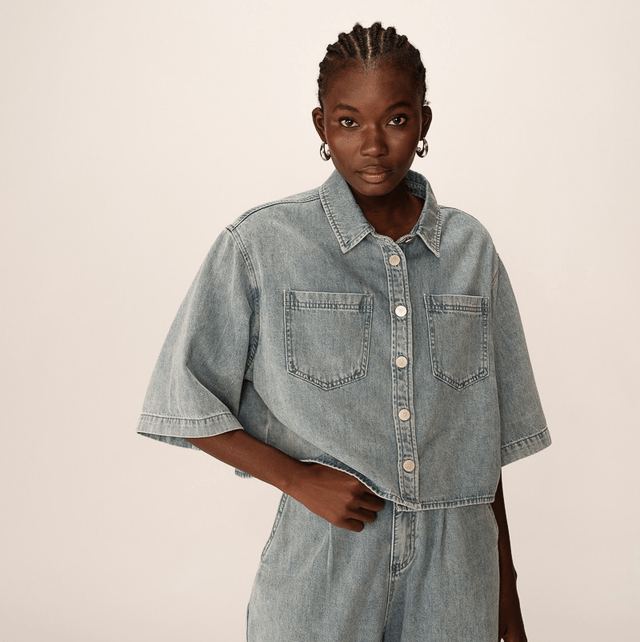 Shirt Blouse Skye Blue