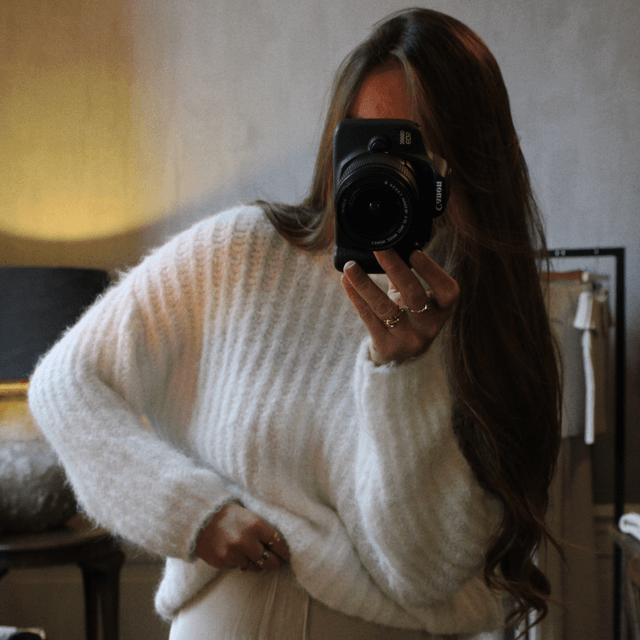 Orchid Knit White