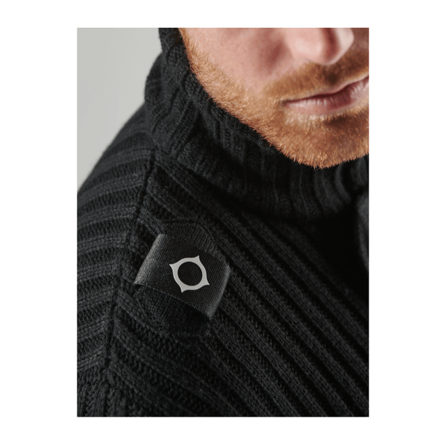 Ma.Strum Glaze Full Zipp Cardigan Jet Black