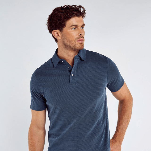 Dubarry Gilligan Heren Tencel™ Modal Poloshirt - Atlantic