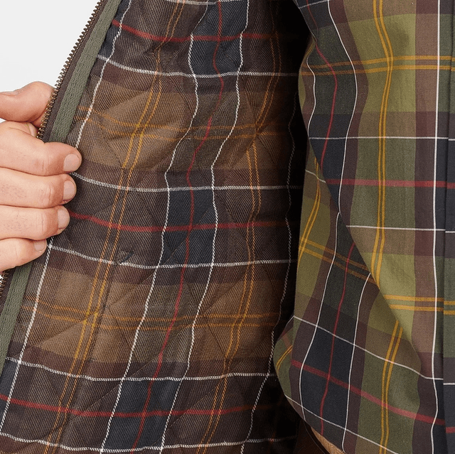 Barbour Quilted Waistcoat Zip Olive Classic