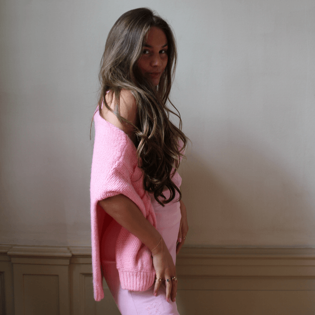 Reinder Tank Short Flower Pink 