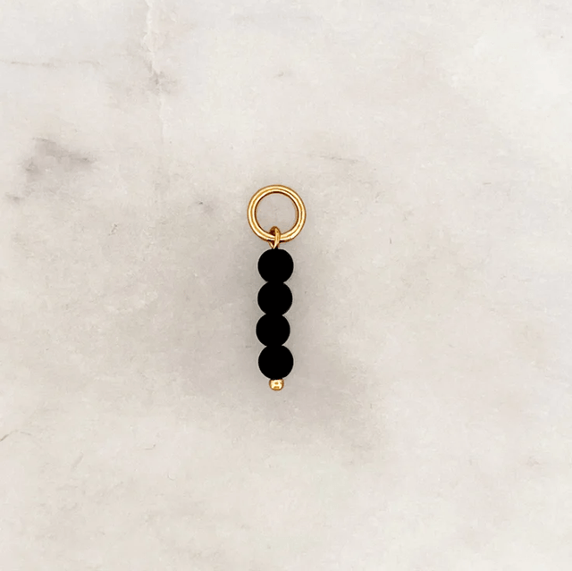 DYO Round Black Beads 