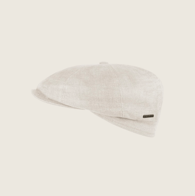 Cullum Naturel - Linnen flat cap