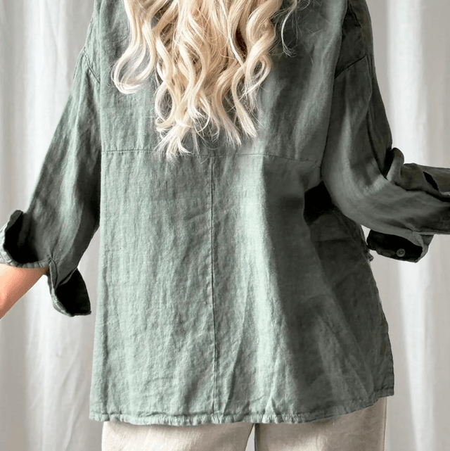 Margot linen shirt Camo