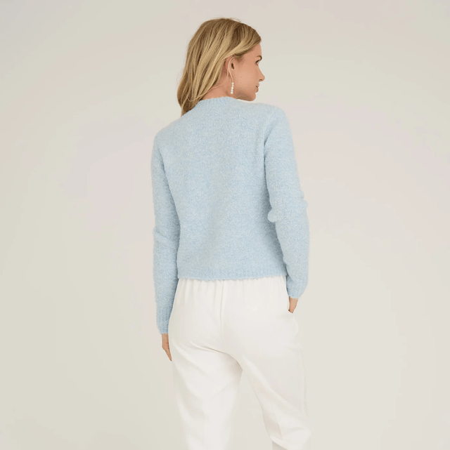 Audrey new knit cardigan Light Blue