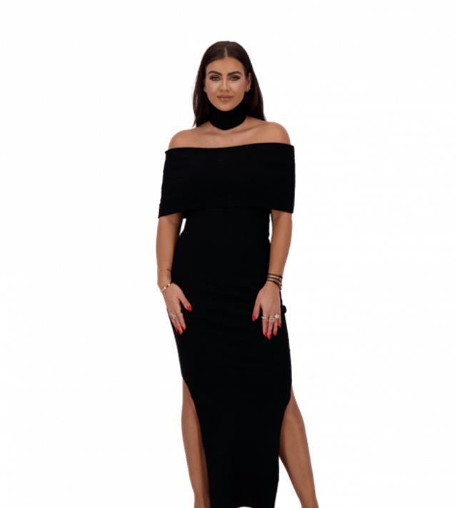 Reinders Chloe Knitwear Dress Black