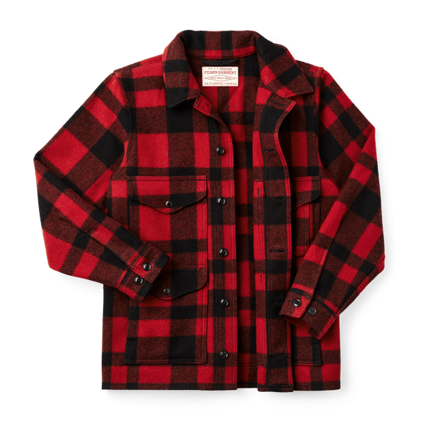Filson Mackinaw Cruiser Red Black Plaid