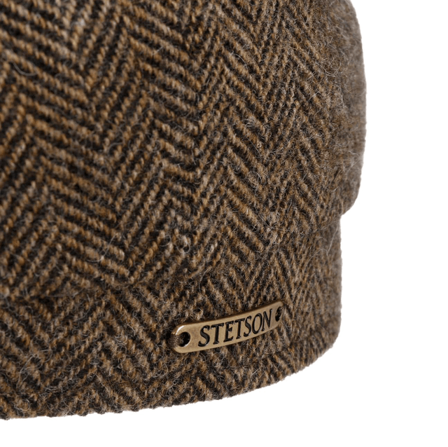 Stetson Hatteras Classic Wool Herringbone Brown