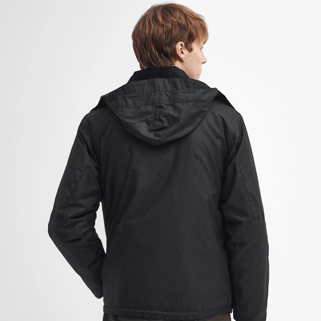 Barbour Re-Engineered Spey Waxed Jacket Classic Black