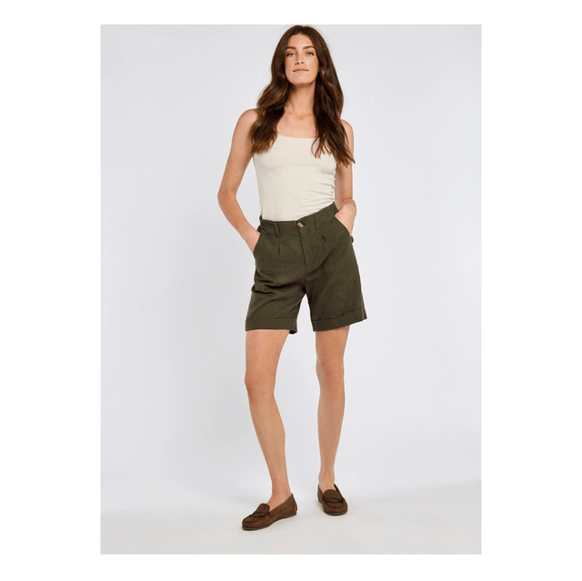 Dubarry Maryland Dames Linnen Shorts - Khaki