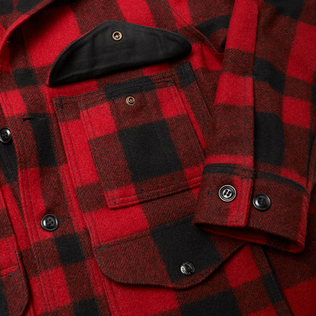 Filson Mackinaw Cruiser Red Black Plaid