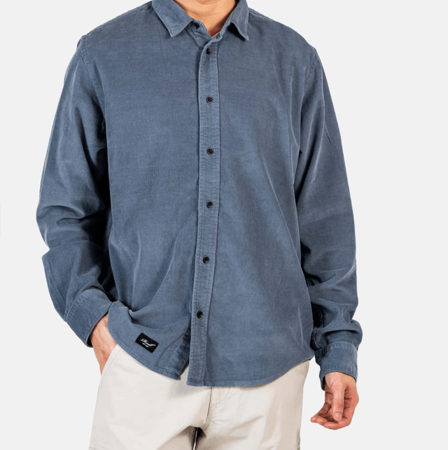 Reell Strike Shirt Grey Blue