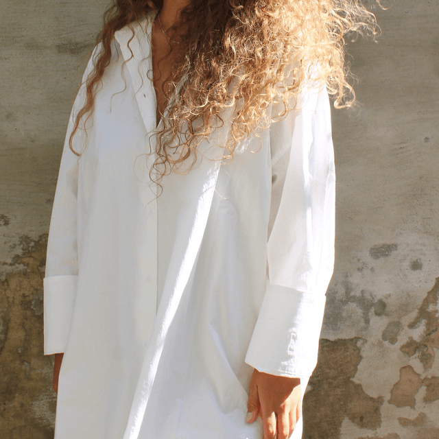 Rhodeea Wide Blouse White