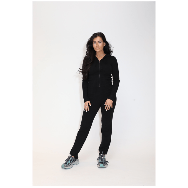 Reinders Molly Zipper Cardigan True Black