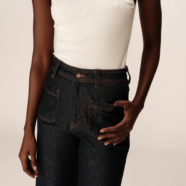 Dark Blue Jeans June