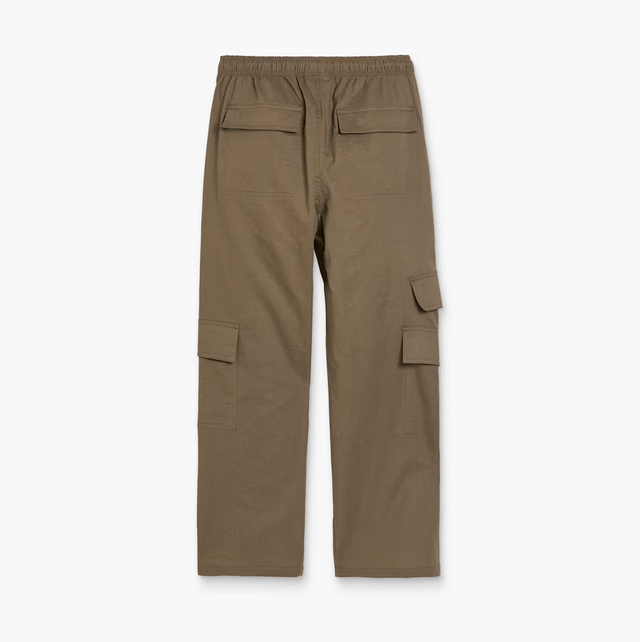 OAS Taupe Cargo Linen Pants