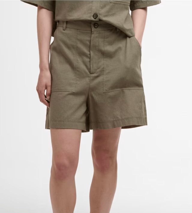 Barbour Cary Shorts Dusky Green 