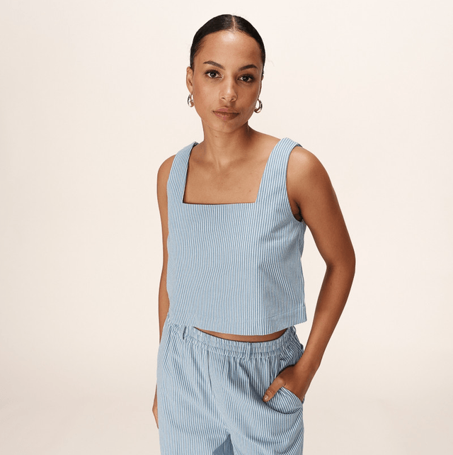 Top Stripe Blue
