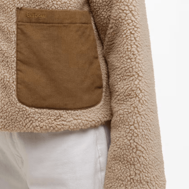 Barbour Malena Fleece Natural Ecru 