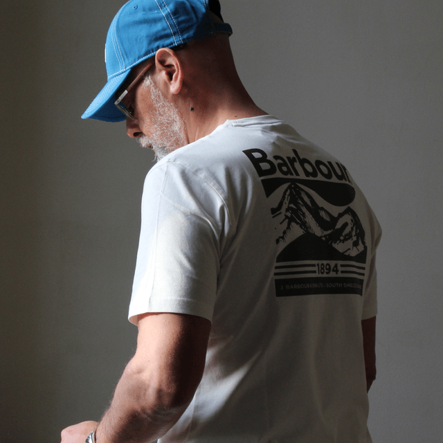 Barbour Camber Graphic T-Shirt Antique White