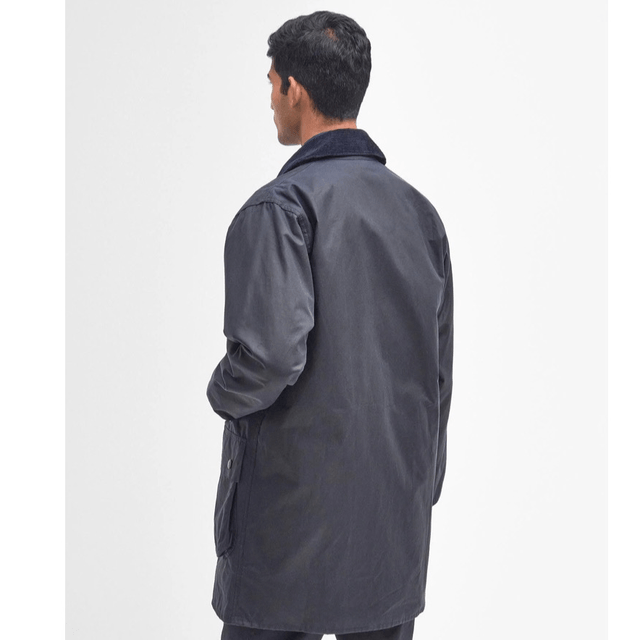 Barbour Border® Wax Jacket Navy