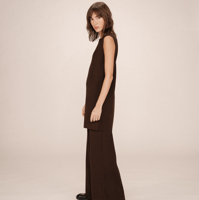 Sarah Top / Short Dress Chocolate