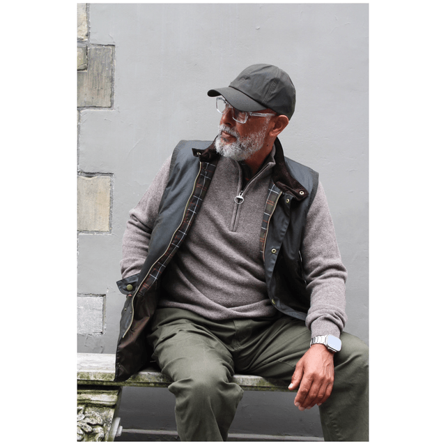 Barbour Holden Half Zip Military Marl 