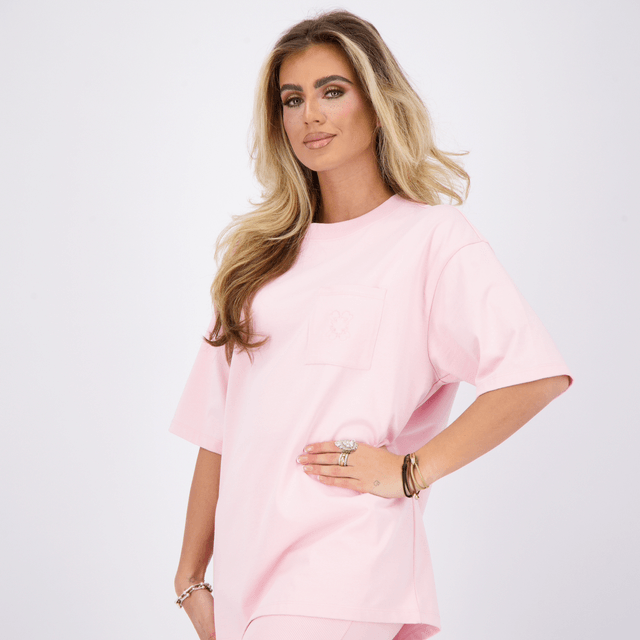 Reinders T-Shirt Pocket Flower Pink 